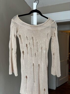 Missguided Ripped Sweater Dress